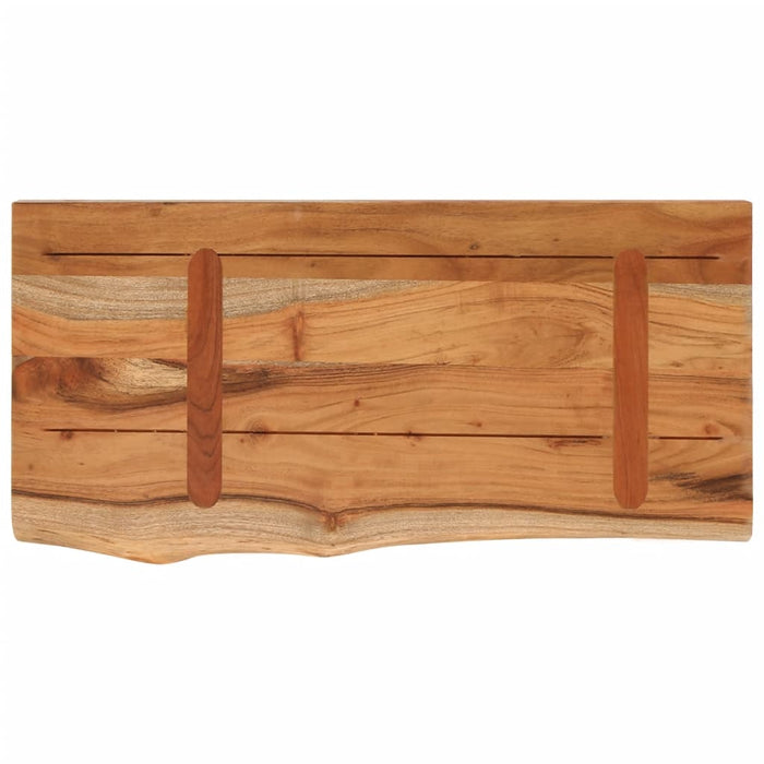Raft perete 40x20x3,8 cm dreptunghiular lemn acacia margine vie - WALTI WALTI