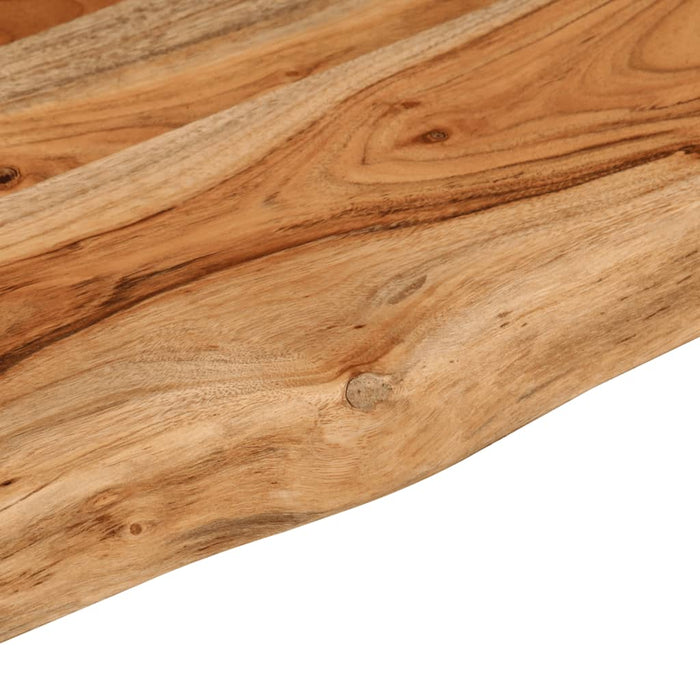 Raft perete 40x20x3,8 cm dreptunghiular lemn acacia margine vie - WALTI WALTI
