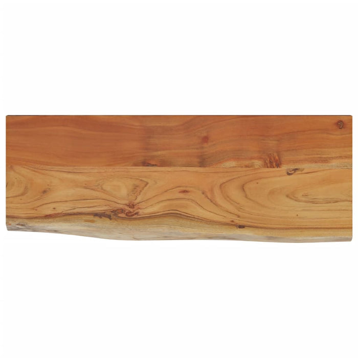 Raft perete 50x20x3,8 cm dreptunghiular lemn acacia margine vie - WALTI WALTI