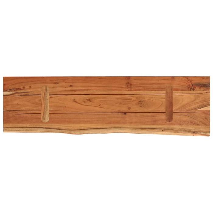 Raft perete 60x20x3,8 cm dreptunghiular lemn acacia margine vie - WALTI WALTI