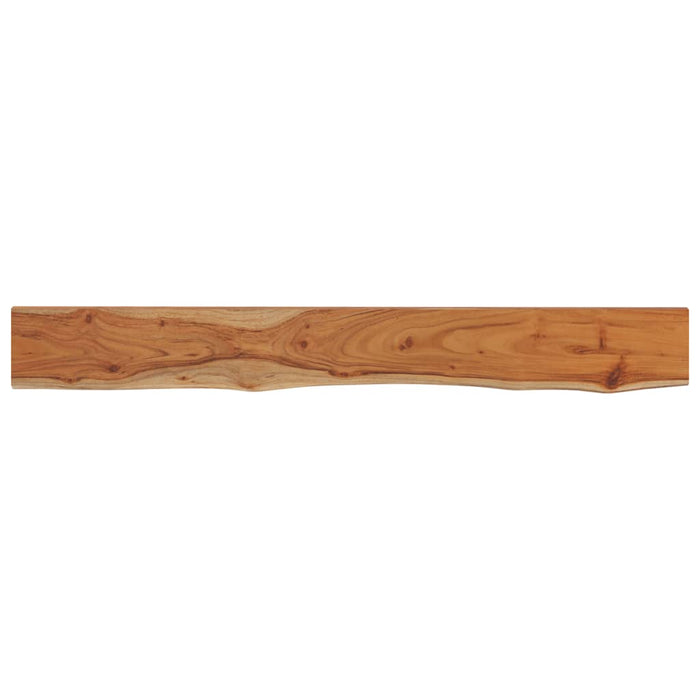 Raft perete 140x20x3,8cm dreptunghiular lemn acacia margine vie - WALTI WALTI