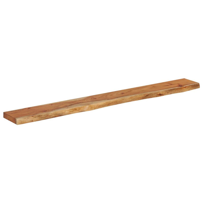 Raft perete 140x20x3,8cm dreptunghiular lemn acacia margine vie - WALTI WALTI