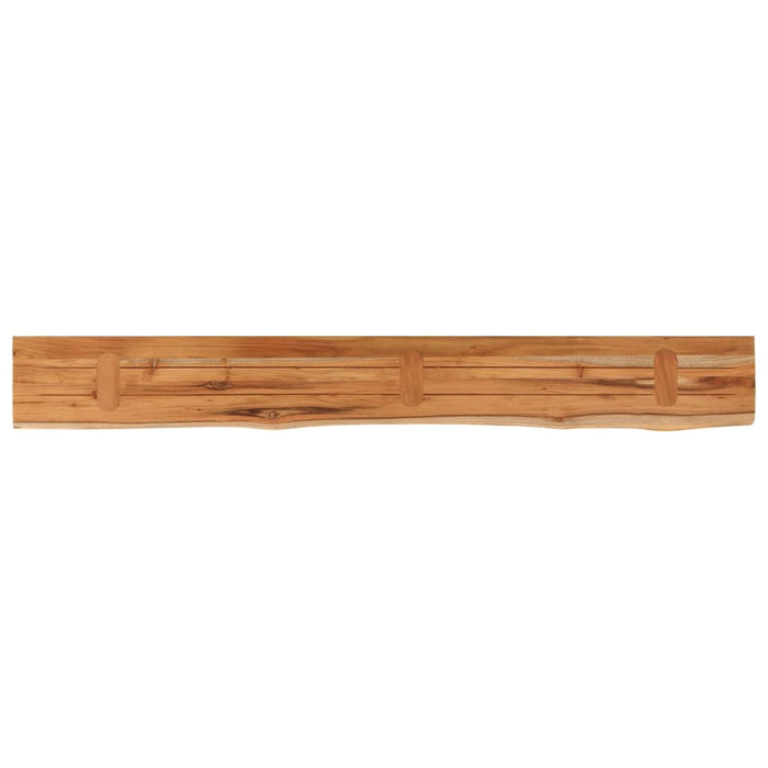 Raft perete 140x20x3,8cm dreptunghiular lemn acacia margine vie - WALTI WALTI