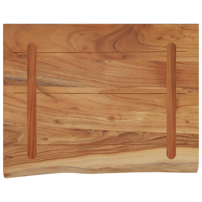 Raft perete 40x30x3,8 cm dreptunghiular lemn acacia margine vie - WALTI WALTI