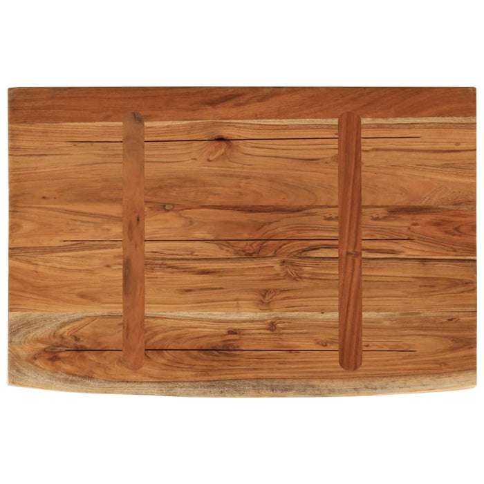 Raft perete 50x30x3,8 cm dreptunghiular lemn acacia margine vie - WALTI WALTI