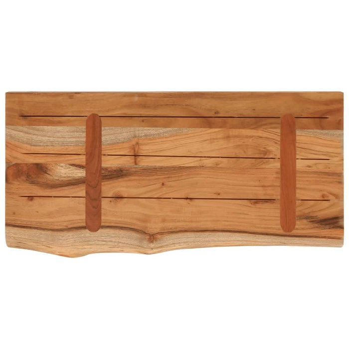 Raft perete 60x30x3,8 cm dreptunghiular lemn acacia margine vie - WALTI WALTI