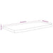 Raft perete 60x30x3,8 cm dreptunghiular lemn acacia margine vie - WALTI WALTI