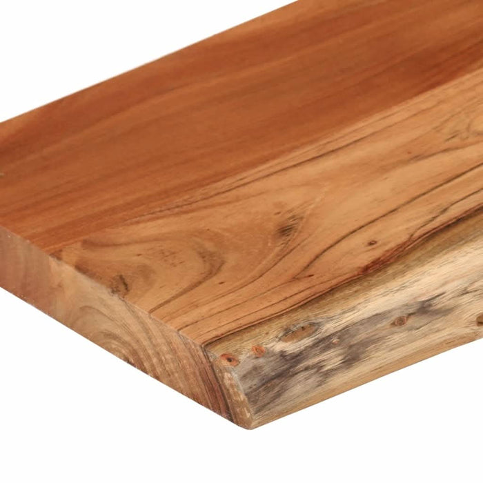 Raft perete 70x30x3,8 cm dreptunghiular lemn acacia margine vie - WALTI WALTI