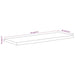 Raft perete 70x30x3,8 cm dreptunghiular lemn acacia margine vie - WALTI WALTI
