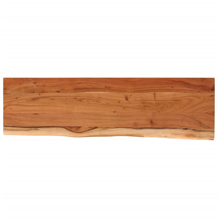 Raft perete 100x30x3,8cm dreptunghiular lemn acacia margine vie - WALTI WALTI