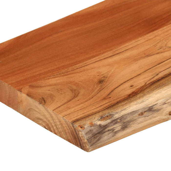 Raft perete 120x30x3,8cm dreptunghiular lemn acacia margine vie - WALTI WALTI