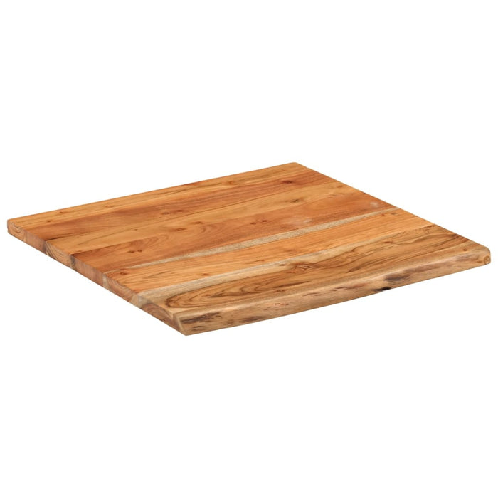 Raft perete 40x40x3,8 cm pătrat lemn masiv acacia margine vie - WALTI WALTI