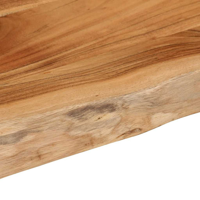 Raft perete 50x40x3,8 cm dreptunghiular lemn acacia margine vie - WALTI WALTI
