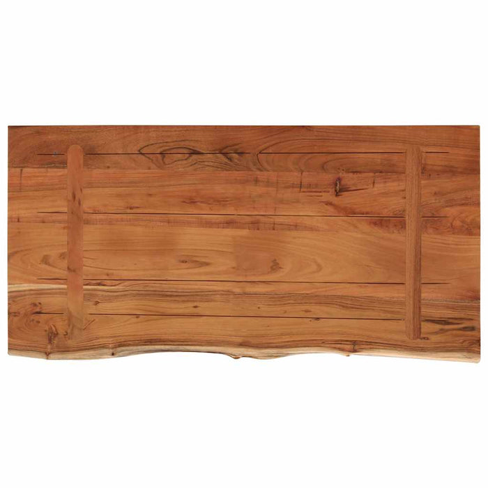 Blat masă 80x40x3,8 cm dreptunghiular lemn acacia margine vie - WALTI WALTI