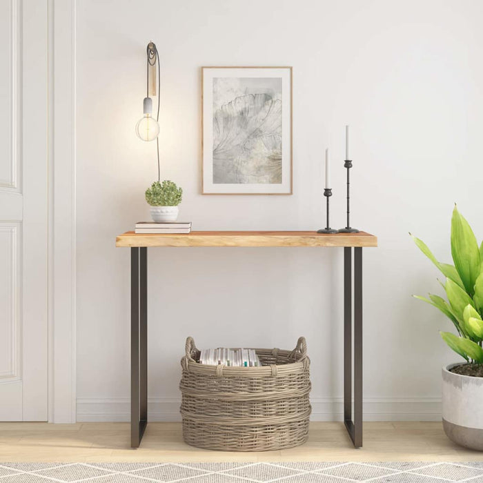 Blat masă 80x40x3,8 cm dreptunghiular lemn acacia margine vie - WALTI WALTI