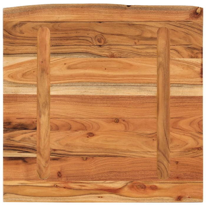 Blat de baie, 60x60x3,8 cm, pătrat, lemn masiv acacia - WALTI WALTI