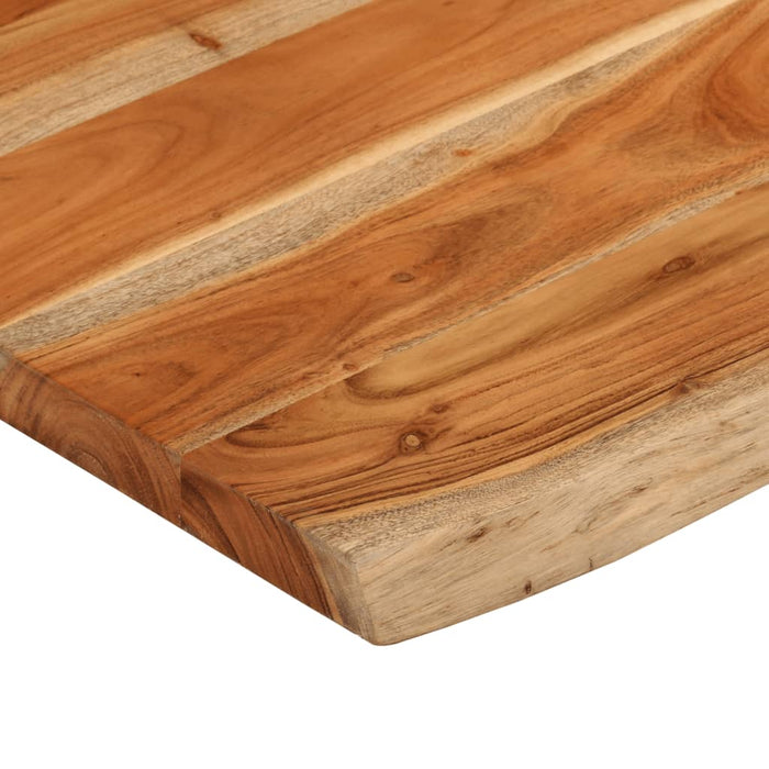 Blat de baie, 80x60x3,8 cm, dreptunghiular, lemn masiv acacia - WALTI WALTI