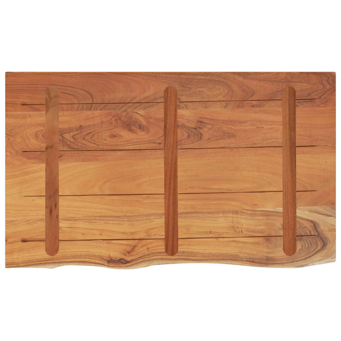Blat de baie, 110x60x3,8 cm, dreptunghiular, lemn masiv acacia WALTI