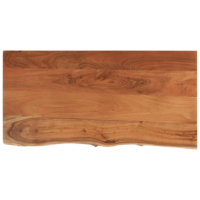 Blat de baie, 120x60x3,8 cm, dreptunghiular, lemn masiv acacia WALTI