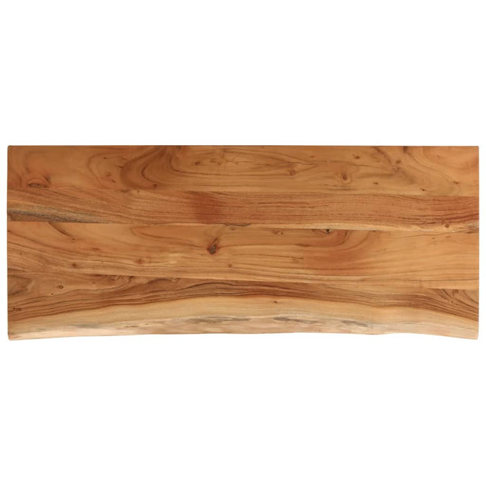 Blat de baie, 140x60x3,8 cm, dreptunghiular, lemn masiv acacia WALTI