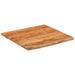 Blat birou 80x80x3,8 cm, pătrat, lemn masiv acacia margine vie - WALTI WALTI