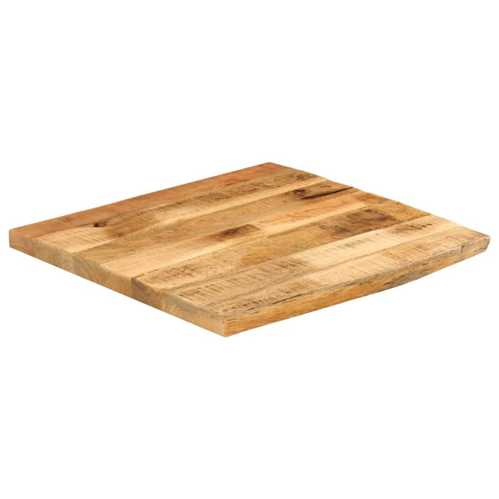 Blat de masă margine naturală, 80x80x2,5 cm, lemn masiv mango - WALTI WALTI
