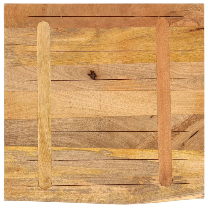Blat de masă margine naturală, 80x80x2,5 cm, lemn masiv mango - WALTI WALTI