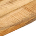 Blat de masă margine naturală, 80x80x2,5 cm, lemn masiv mango - WALTI WALTI