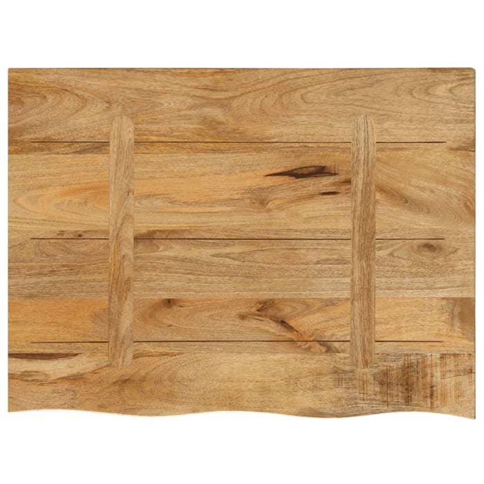 Blat de masă margine naturală, 80x60x3,8 cm, lemn masiv mango WALTI