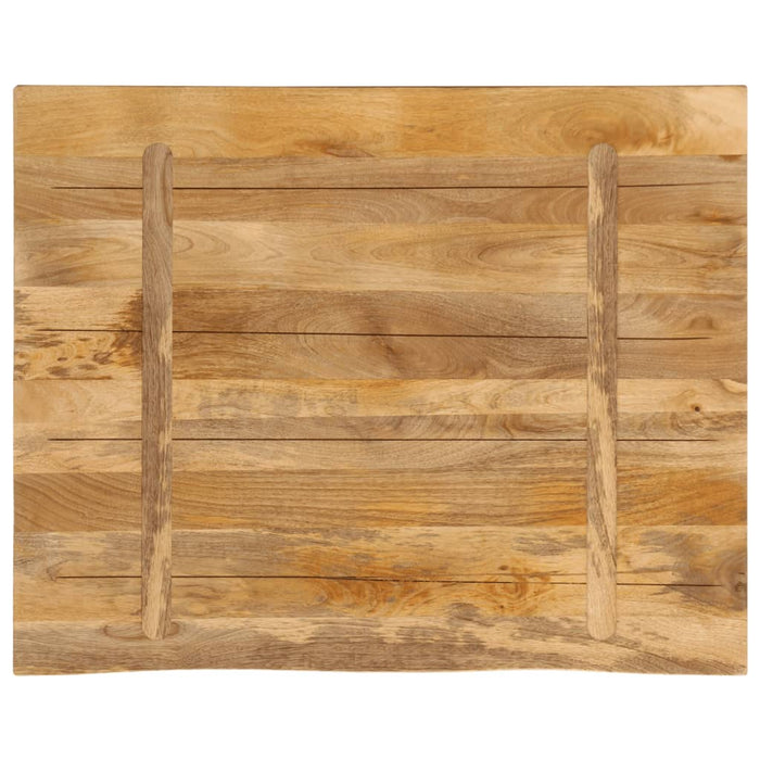 Blat de masă margine naturală, 100x80x3,8 cm, lemn masiv mango - WALTI WALTI