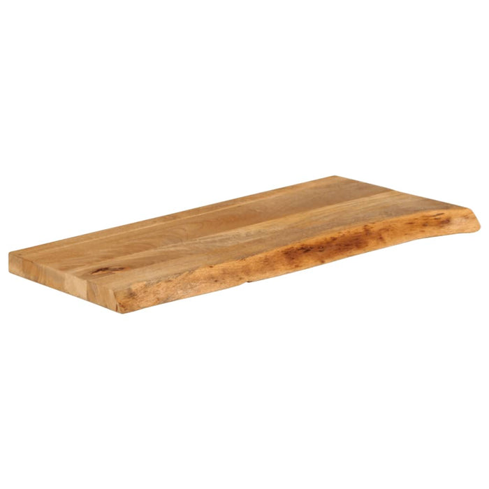 Blat de masă contur organic 90x20x2,5 cm lemn masiv de mango WALTI
