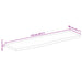 Blat de masă contur organic 110x40x2,5 cm lemn masiv de mango - WALTI WALTI