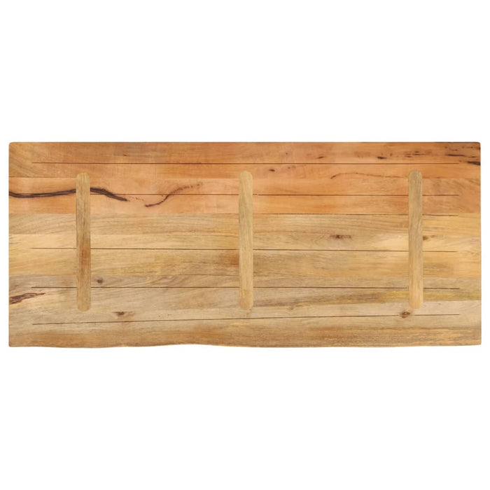Blat de masă contur organic 140x60x2,5 cm lemn masiv de mango WALTI