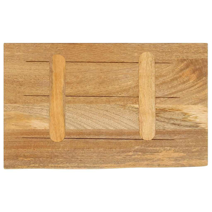 Blat de masă contur organic 40x20x3,8 cm lemn masiv de mango WALTI