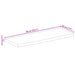 Blat de masă contur organic 90x20x2,5 cm lemn masiv de mango - WALTI WALTI