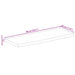 Blat de masă contur organic 90x30x2,5 cm lemn masiv de mango - WALTI WALTI