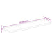 Blat de masă contur organic 110x30x2,5 cm lemn masiv de mango - WALTI WALTI