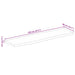 Blat de masă contur organic 120x40x2,5 cm lemn masiv de mango - WALTI WALTI