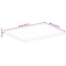 Blat de masă contur organic 70x60x2,5 cm lemn masiv de mango - WALTI WALTI