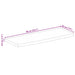 Blat de masă contur organic 90x20x3,8 cm lemn masiv de mango - WALTI WALTI