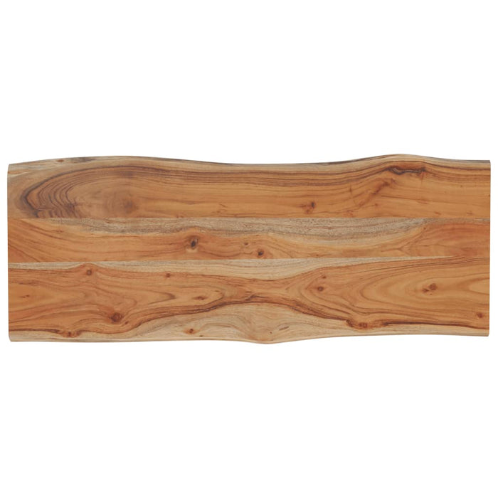 Blat masă 100x40x2,5 cm dreptunghiular lemn acacia margine vie - WALTI WALTI