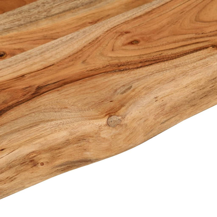 Blat masă 100x40x2,5 cm dreptunghiular lemn acacia margine vie - WALTI WALTI