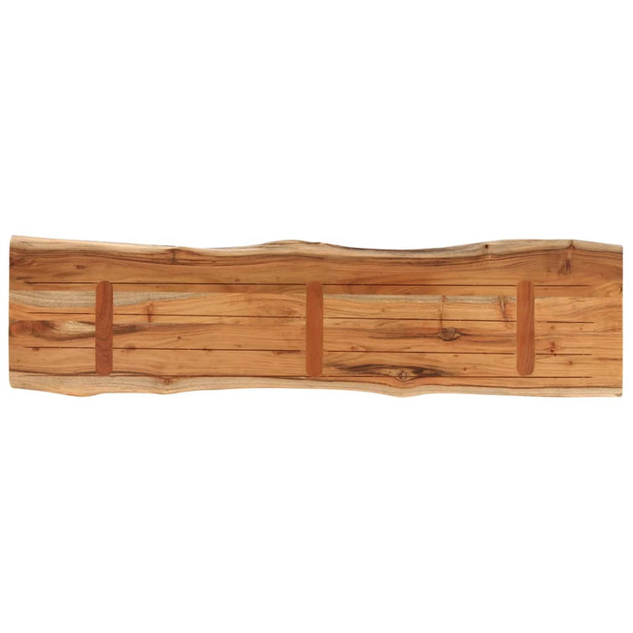 Blat masă 180x40x2,5 cm dreptunghiular lemn acacia margine vie - WALTI WALTI