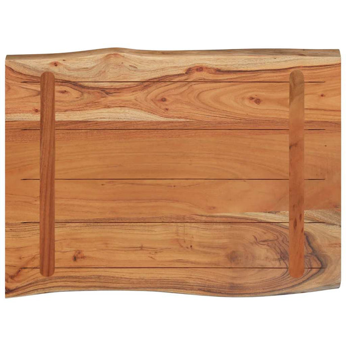 Blat masă 80x60x2,5cm dreptunghiular lemn acacia contur natural - WALTI WALTI