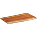 Blat masă, 100x60x2,5 cm dreptunghiular lemn acacia margine vie - WALTI WALTI