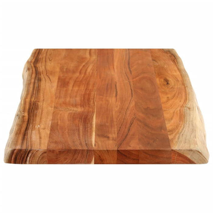 Blat masă, 100x60x2,5 cm dreptunghiular lemn acacia margine vie - WALTI WALTI