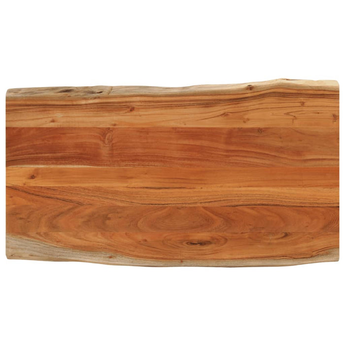 Blat masă, 110x60x2,5 cm dreptunghiular lemn acacia margine vie - WALTI WALTI