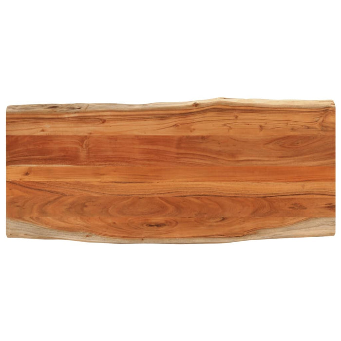 Blat masă, 140x60x2,5 cm dreptunghiular lemn acacia margine vie - WALTI WALTI
