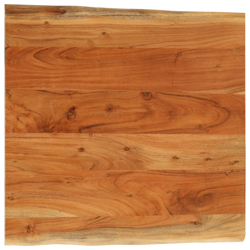 Blat masă 80x80x2,5 cm, pătrat, lemn masiv acacia margine vie - WALTI WALTI