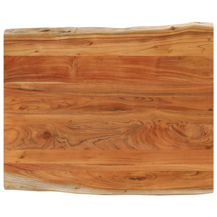 Blat masă, 90x80x2,5 cm dreptunghiular lemn acacia margine vie - WALTI WALTI